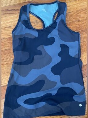Yogaworks Racerback Camo Tank Top